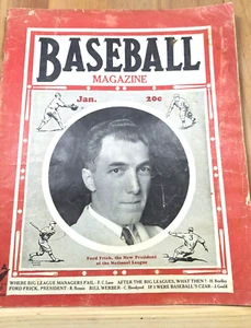 Vintage Jan. 1935 Baseball Magazine With Ford Frick On The Cover - Picture 1 of 6