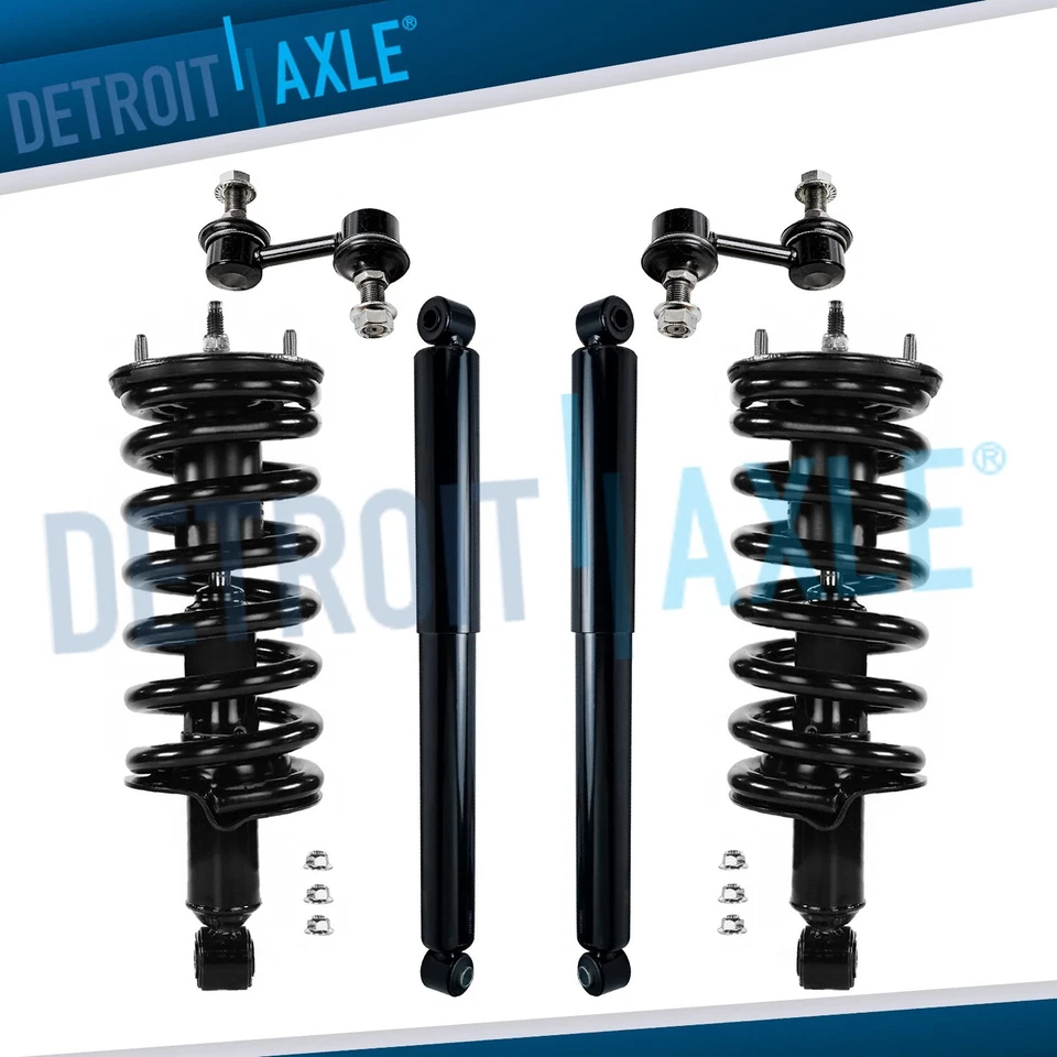 RWD Front Rear Strut Coil Spring Shocks Sway Bars for 2004 - 2015 Nissan Titan - Image 1 of 4
