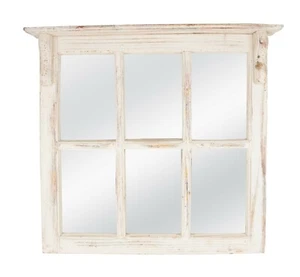 Mesa Trails Mirror with Shelf-Mexican-30x29x4-Primitive-Wood-Handmade-Accent - Picture 1 of 1