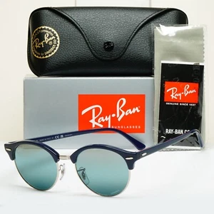 Ray-Ban Sunglasses Clubround Polarised Blue Chromance Mirror RB 3016 1366/G6 - Picture 1 of 12