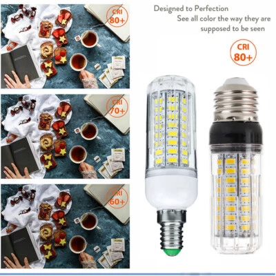 Dimmable LED Corn Light Bulbs E12 E26 E27 E14 B22 20W 5730 SMD 12V Replace Lamps - Image 1 of 4