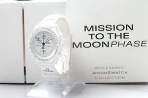 [NEAR MINT] OMEGA x Swatch Mission to Moonphase G10.212 SO33W700 From JAPAN Y199 - Picture 1 of 11