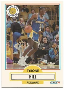Tyrone Hill Rookie RC Fleer 1990/91 - NBA Basketball Card #U31 - Picture 1 of 1