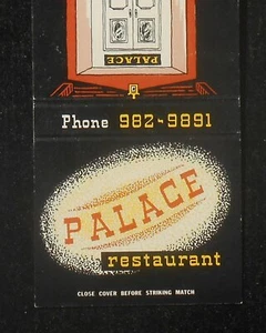 1960s Palace Restaurant Burro Alley Plaza Santa Fe NM Matchbook New Mexico - Bild 1 von 1