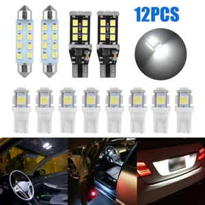 12x Car LED Interior Light Bulb For Dome Map License Plate Lamp Auto Accessories - Imagen 1 de 12