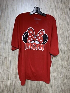 Disney Mom T-shirt Minnie Mouse Ears and Bow - Picture 1 of 9