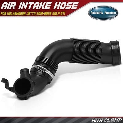 Воздухозаборный шланг двигателя с зажимом для Volkswagen Jetta 2019-2025 Golf GTI Arteon - Изображение 1 из 4