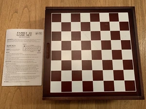 Wooden 10-in-1 Family Game Set [Chess, Checkers, Backgammon + More] - Picture 1 of 5