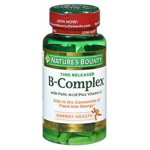 Natures Bounty B Complex Plus C Time Release High Poten