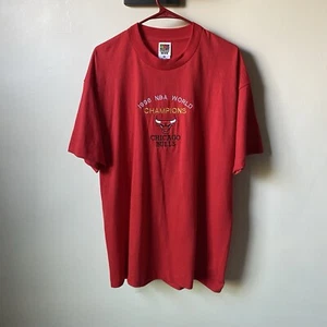Camiseta vintage Bulls Bootleg 1996 para hombre XL roja - Imagen 1 de 5