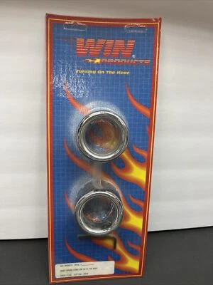 CUBIERTAS DE CHOQUE INFERIORES CROMADAS 1982 - 1991 HARLEY DAVIDSON FXR CABEZA DE PALA NUEVAS Foto 1 de 4