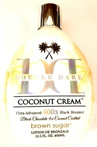 Brown Sugar Double Dark Coconut Cream 400X Black Bronzer Tanning Bed Lotion - Picture 1 of 2