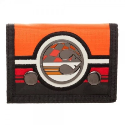 Star Wars Button Snap Wallet Rebels Orange Trifold Metal Emblem Alliance Logo - Image 1 of 4