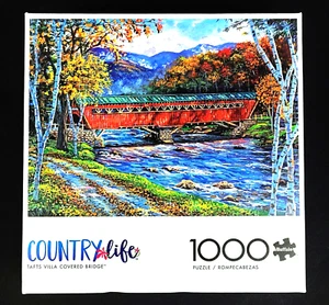 Buffalo Puzzle Taft Villa Covered Bridge Puzzle 1000 Teile #11920 Neu  - Bild 1 von 5