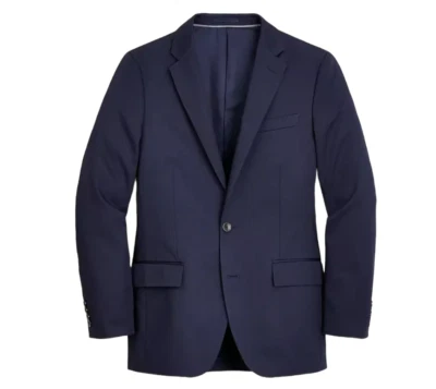 NWT JCrew Ludlow Jacket Mens 44 L Navy Blue Slim Fit Coat Italian AT050 NEW - Image 1 of 4