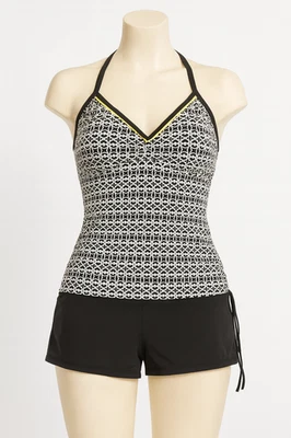 South Point 2-Piece Tankini Swimsuit Set Size 14 – Tropical Halter Top & Bott & - Image 1 of 4