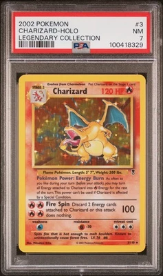 PokéMon TCG 2002 Pokemon Legendary Collection Charizard PSA 7 #3 - Image 1 of 2