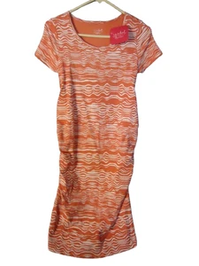 Isabel Maternity by Ingrid & Isabel Wavy Print T Shirt Maternity Dress Size Sm - Picture 1 of 11
