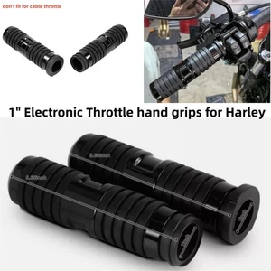 Black 1" Electronic Throttle Hand Grips For 2018-2023 Harley Low Rider S / ST - Foto 1 di 9