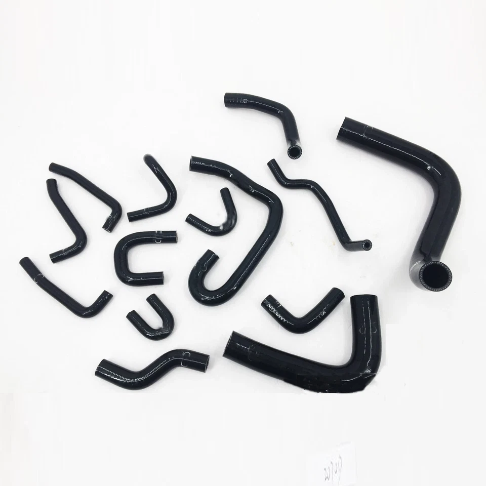 Manguera calefactora radiador silicona apta para camioneta Toyota 4Runner 3,0 L V6 1990-1995 negra Foto 1 de 1