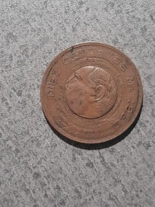 * ERROR COIN * MEXICO * 10 centavos 1959 * Lot Au24 * - Picture 1 of 3