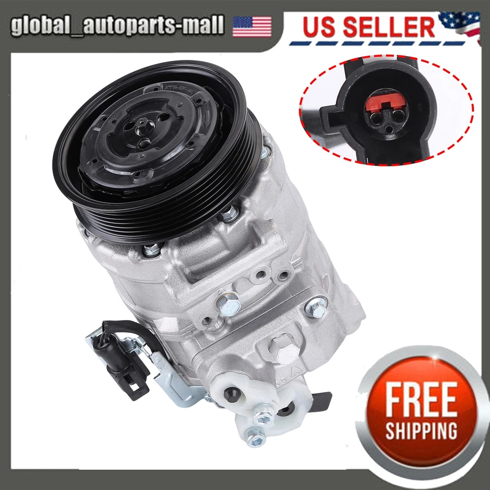 AC Compressor with 7SEU17C Style For Jaguar XF Land Rover LR3 Range Rover Sport - Image 1 of 4