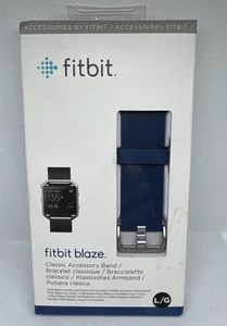 Fitbit Blaze Classic Accessory Watch Band Size Large Blue NIB - Picture 1 of 4