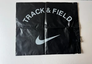 Nike Nylon Pista y Campo Cierre de Cuerda Almacenamiento Zapato Bolsa 16.5" x 11.5" Negro - Imagen 1 de 2