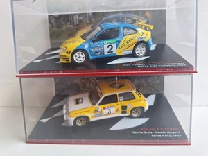 2x Renault 5 Turbo Ortiz Rally Race Maxi Megane Rallye Caja Cantabria Ixo 1/43 - Foto 1 di 3