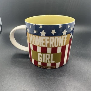 Homefront Girl Stars & Stripes Military Life Steinzeug Becher 14oz - Bild 1 von 5