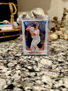 MOOKIE BETTS 1st Chrome RC Rookie Investment Card 2014 Bowman Chrome Prospects - Picture 1 of 3