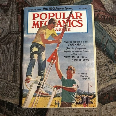 Popular Mechanics Magazine September 1958 Vintage Vauxhall Circular Saws Rocket Foto 1 de 3
