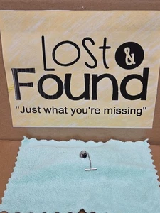 Pin de corbata de boliche de plata esterlina vintage sin marca *VER FOTOS  - Imagen 1 de 9