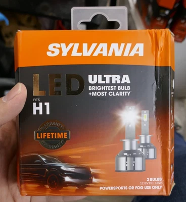 SYLVANIA H1 Ultra LED 2 Bulbs H1LEDHP.BX2 6000K BRAND NEW #C8 - Image 1 of 2