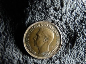 Moneda de bronce Gran Bretaña Farthing King George VI 1944 - Imagen 1 de 2