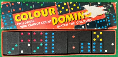 Spears Greyhound Game Vintage Retro Colour Dominoes In Original Box COMPLETE - Image 1 of 2