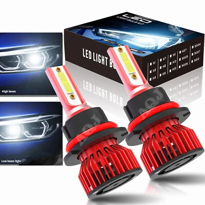 2x 9007/HB5 LED Headlight Bulb 6000k High/Low Beam For Dodge Ram 4000 1997-1998 - Image 1 of 4