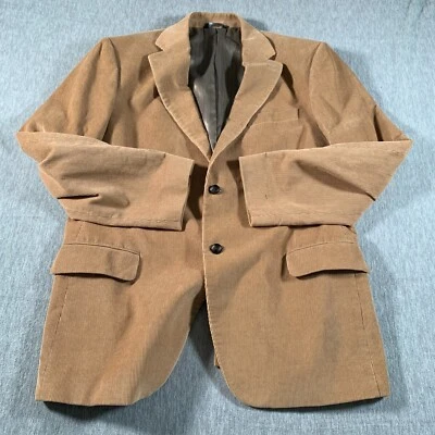 Dockers Blazer мужской 44R коричневый желтовато-коричневый вельвет две кнопки спортивное пальто хлопок с подкладкой - Изображение 1 из 4