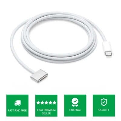 Genuine Official Apple USB-C to Magsafe 3 Cable 2 Meter  (MLYV3ZM/A) MacBook Pro - Image 1 of 4