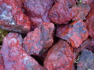 Roter Jaspis roher Felsen zum Kabeln/Display aus Chile 1 Pfund - Bild 1 von 1