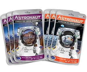 Foods Freeze-Dried Ice Cream Sandwich, NASA Space Dessert, Variety Pack with Van - Picture 1 of 6