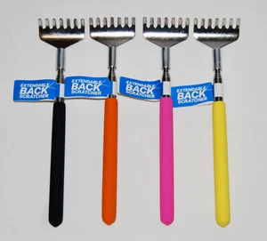 New Extendable Back Scratcher with Grip Handle 7.5-22" Choose Orange or Black - Picture 1 of 5