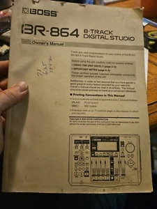 Boss BR-864 8-Track Digital Studio Recorder Owner's Manual - Picture 1 of 2