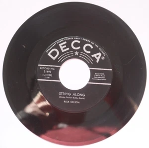 Rick Nelson STRING ALONG / GYPSY WOMAN 45 RPM  DECCA Record Canada V2 - Bild 1 von 9