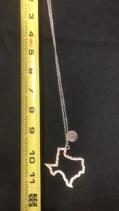 Große Silber Texas Cutout Halskette - Bild 1 von 1