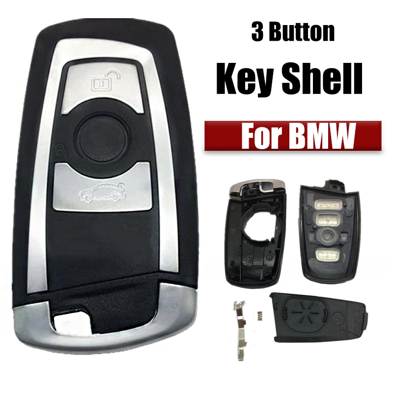 1 Pcs 3 Button Car Key Fob Shell Cover For BMW 1 3 5 Series 428i 420i 328i 320i - Image 1 of 4