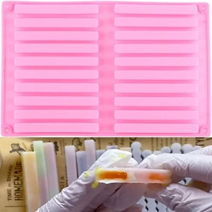 20 Bars Strips Biscuit Silicone Candy Molds Sticks Candy Mold - Picture 1 of 8