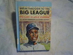 1968 STORY OF JACKIE ROBINSON BREAKTHROUGH TO THE BIG LEAGUES HARDCOVER,w/photos - Picture 1 of 11