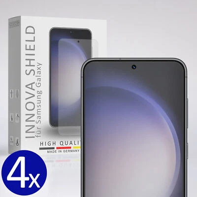 4x Panzerfolie Displayglas Schutz für Samsung Galaxy S23 Echt 9H Fingerabruck - Bild 1 von 4