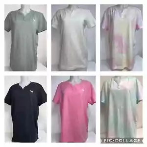 VICTORIA'S SECRET PINK COTTON SHORT-SLEEVE HENLEY CAMPUS T-SHIRT - Bild 1 von 15